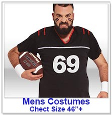 Mens Plus Size Costumes - Chest Size 46 +