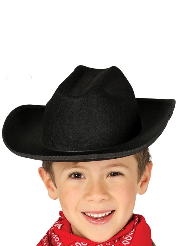 Black Cowboy Hat Child 