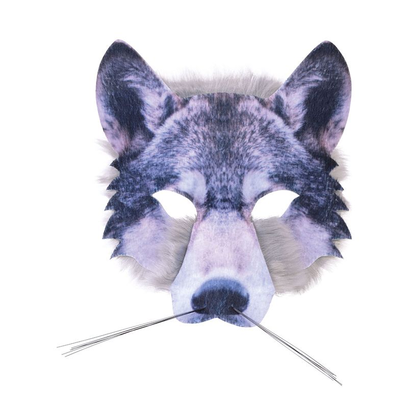 Wolf Realistic Fur Mask