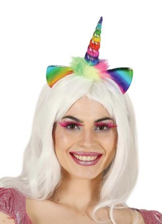 Rainbow Unicorn Headband & Ears