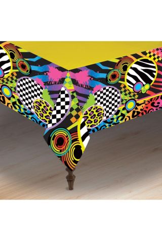 80's Party Table-Cover 137cm x 275cm 