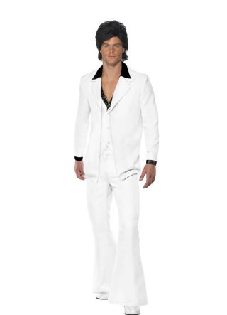 70's Disco-Singer Suit - White