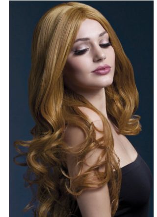 Deluxe Long Curly Wig - Auburn - Styleable