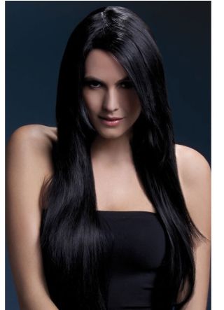 Deluxe Long Straight Wig - Black - Styleable 