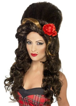 Amy Winehouse- two-tone Brown Beehive Wig