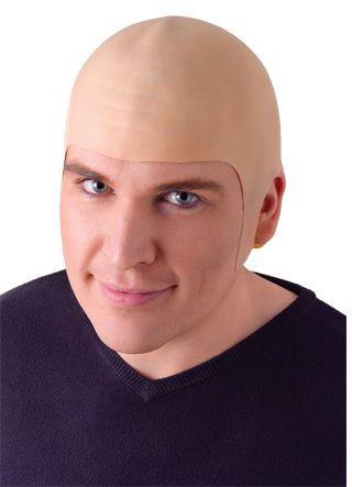Comedy Baldy Head - Rubber Cap