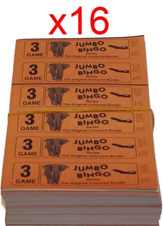 BINGO: 3 Game - 1 Carton - 16 Bundles