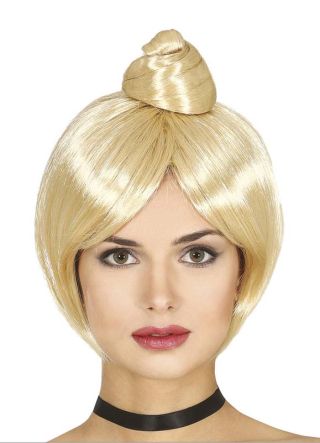 Blonde Bun Wig with fringe – Cinderella 