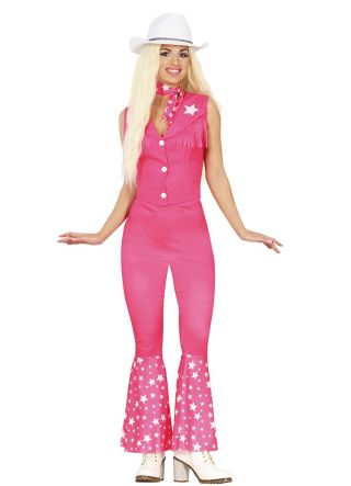 Pink Rodeo Cowgirl Barbie Costume 