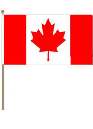 Canada Hand Flag 18" x 12"