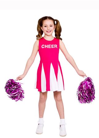 Cheerleader Girls Costume - Pink