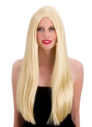 Classic Long Blonde 24" Centre Parting Wig
