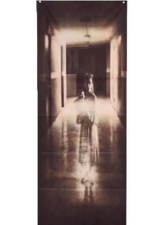 Creepy Ghost Girl Door Cover - 80x200cm