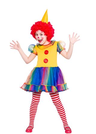 Cute Little Clown (Girls) Costume