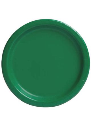 Emerald Green Paper Plates 22cm – 16pk	