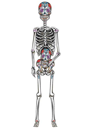 60" Day of the Dead Skeleton Cut Out