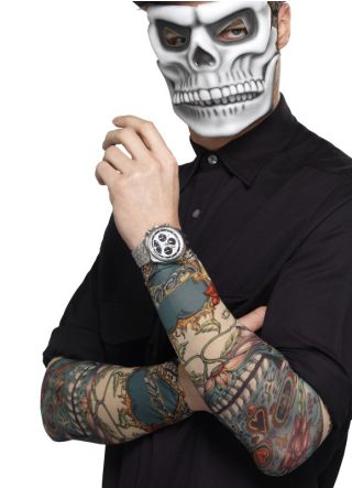 Blue Skull Tattoo Sleeves
