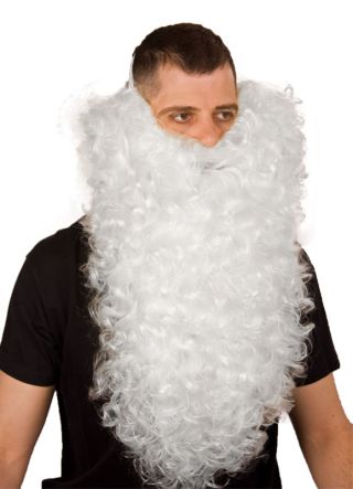 Deluxe Long Santa Beard – White – 60cm/23”