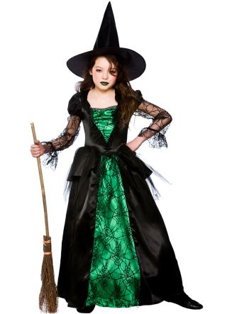 Deluxe Emerald-City Witch - Girls Costume