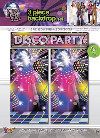 70's Disco Party Backdrop Scene Setter