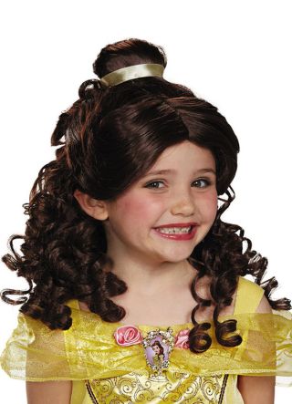 Disney Princess Belle – Child’s Brown Curly Wig