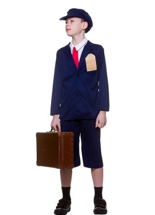 WWII Evacuee Boy – Navy Blue Suit 