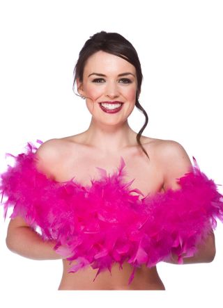 Feather Boa Bright Pink 60g - 170cm