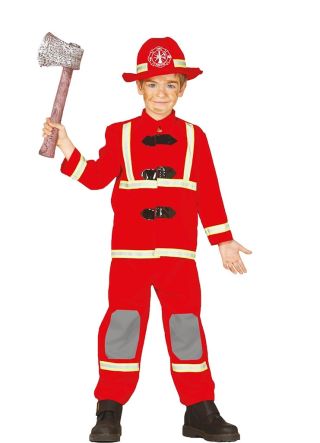Kids Unisex Firefighter Costume