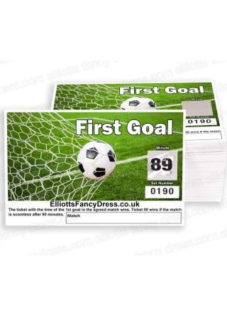 First Goal Football Scratch Cards -- 10 PACKS --- Fundraising Tickets 00-90