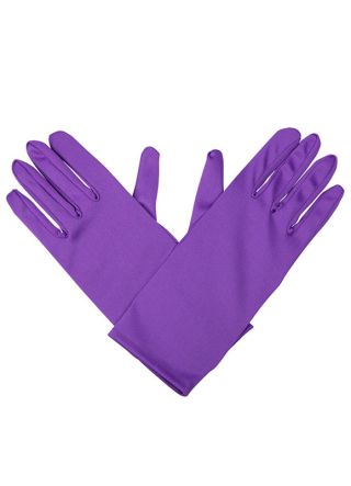 Short Purple Adult Gloves - Jokester