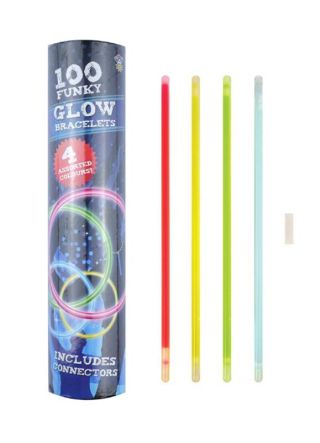 Glow Stick Bracelets – 100 pack – Multi-Buy