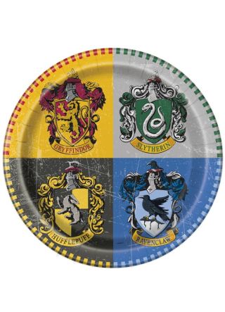 Harry Potter Hogwarts Paper Plates 22cm – 8pk    