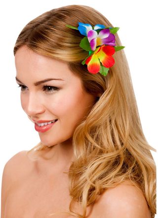 Hawaiian Flower Hair Clip - Multicoloured