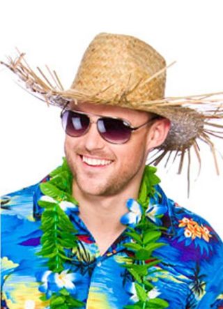 Hawaiian Beach Bum Straw Hat