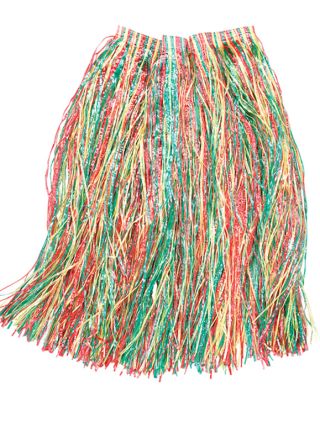 Hawaiian Long Multi Grass Skirt - will fit up to waist size 36" or 92cm