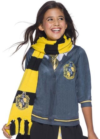 Deluxe Hufflepuff Embroidered Badge Scarf 180cm - Harry Potter