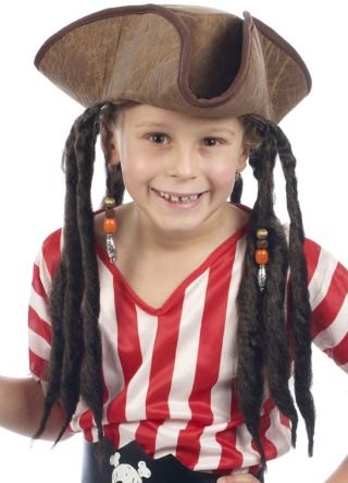 Pirate Hat with Hair - Kids