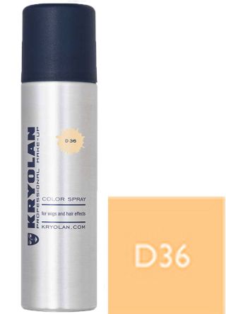 Kryolan Color Hair and Wig Spray - Opaque Blonde D36