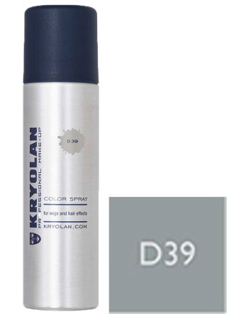 Kryolan Color Hair and Wig Spray - Pearl Grey D39 