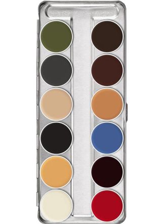 Kryolan Supracolour Palette – 12 B Colours 