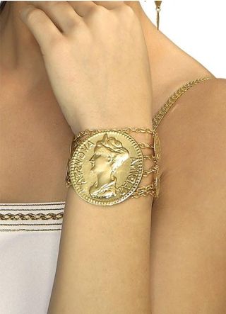 Ladies Roman Coin Bracelet