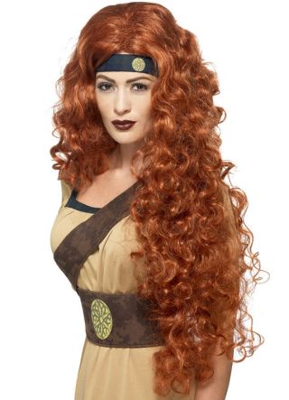 Ginger Warrior Long Curly Wig