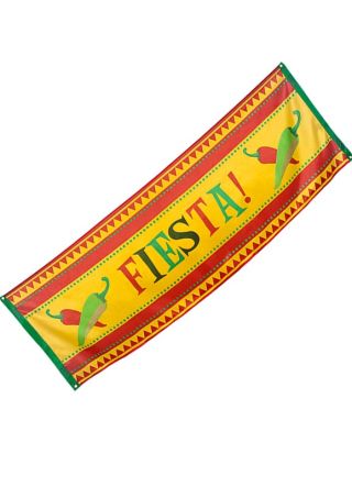 Mexican Fiesta Large ‘Fiesta!’ Banner 220 x 74cm
