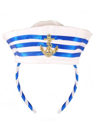 Mini Sailor Hat on Headband