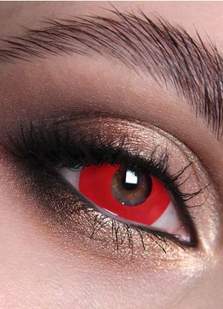 Bloody Red Mini Sclera Contact Lenses (17mm) One Day Wear