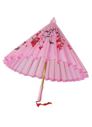 Pink Oriental Paper Parasol