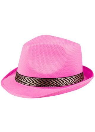 Pink Light Weight Trilby Hat
