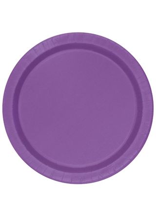 Pretty Purple Paper Plates 22cm – 16pk