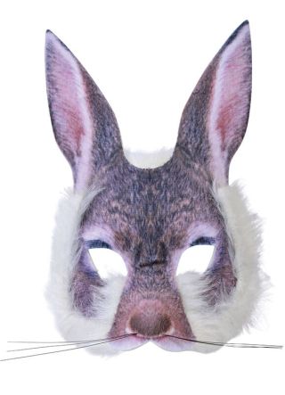 Bunny Rabbit Realistic Fur Mask