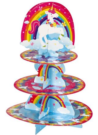 Unicorn & Rainbow Cupcake Stand 